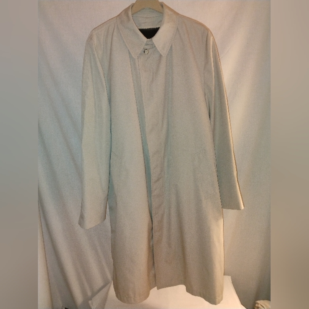 LONDONTOWN (CLIPPER MIST) MEN'S ALL WEATHER TRENCH COAT 44 EXTRA-TALL USA